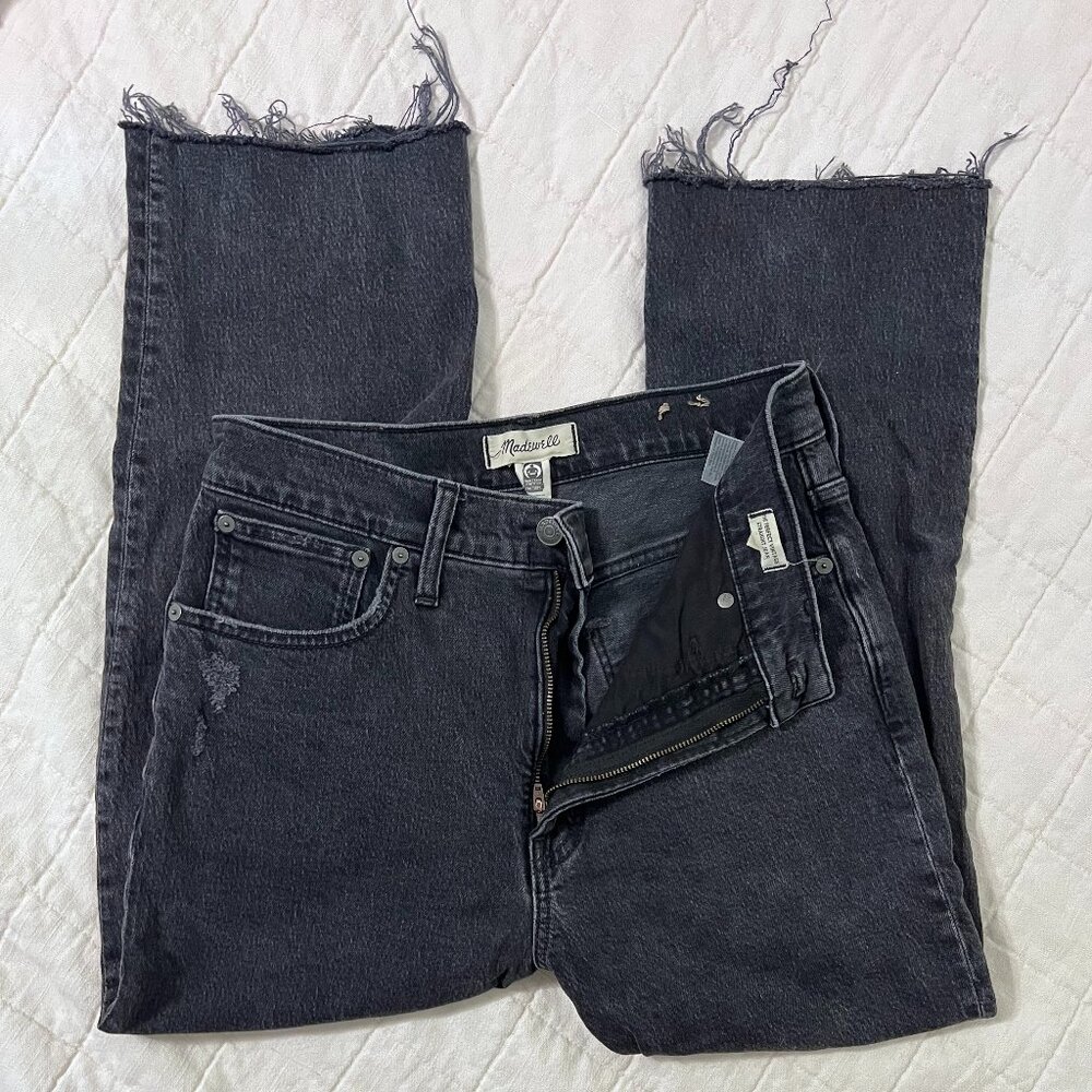 Madewell The Perfect Vintage Straight Jeans – Size 28, Black